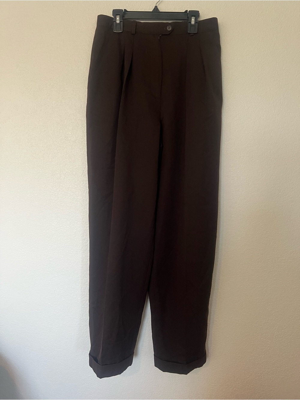 Ralph Lauren women’s Dark Brown Pleated Dress Pants
